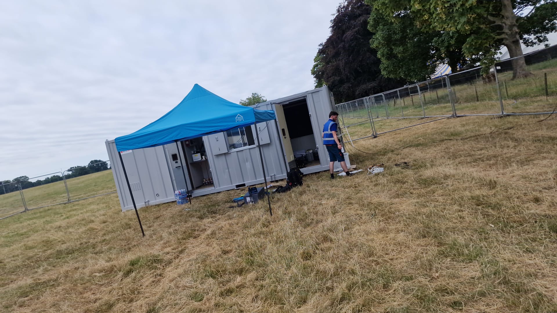 HTG WiFi cabin operational as on-site base of operations and NOC