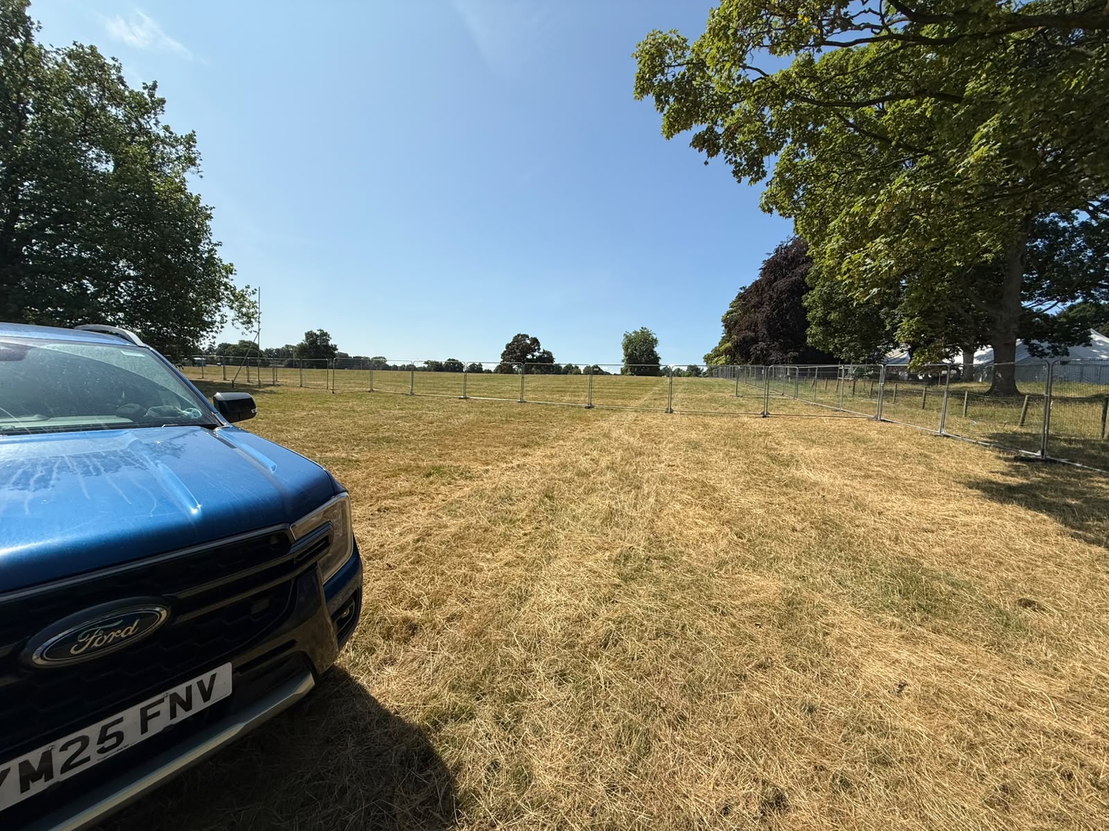 Wide view of the Deershed site on Day 1 of the build